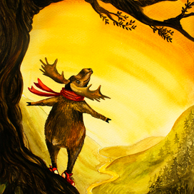 Лось-путешественник