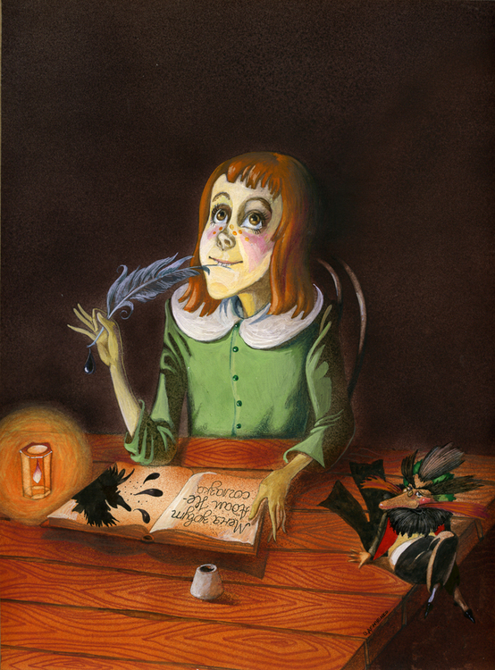 Адам - ученик пана Кляксы .