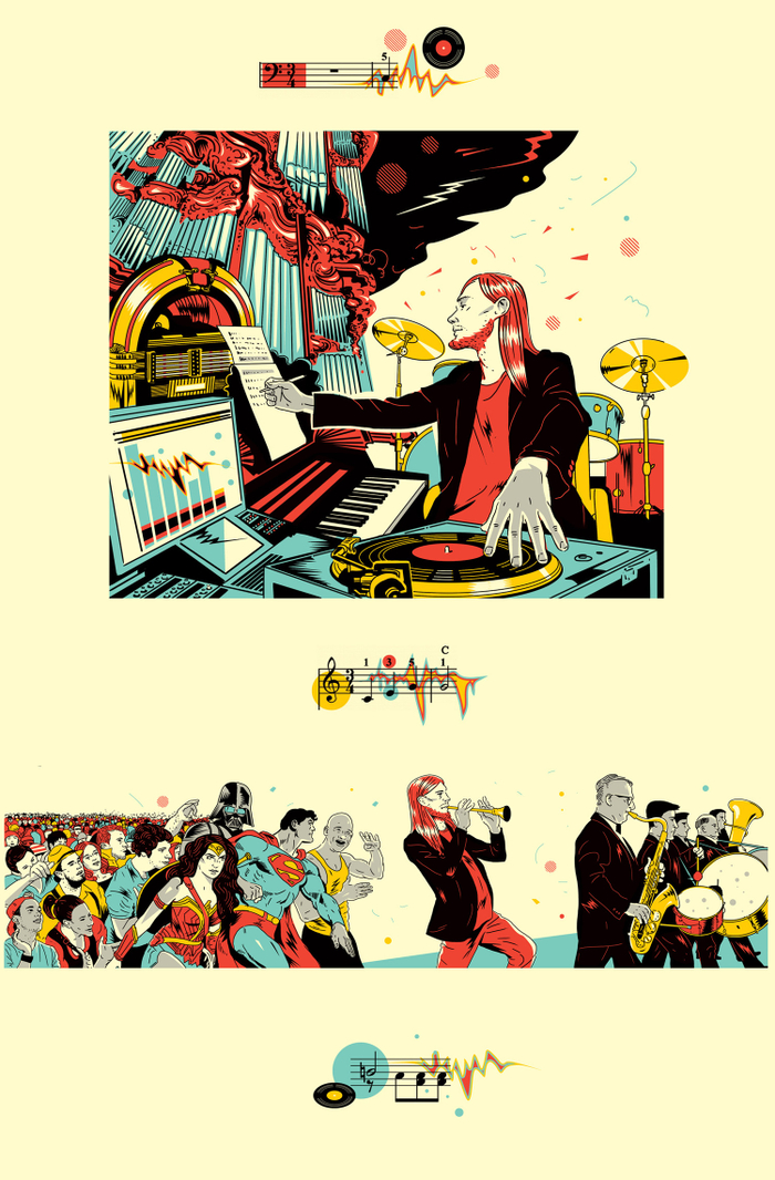 иллюстрация для журнала «The Hollywood Reporter»