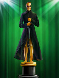 Герой, стилизованный под оскар для проекта unshared.tv