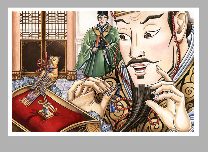 Иллюстрация к сказке Г.Х.Андерсена "Соловей"