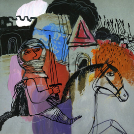 лыцарь едет на войну