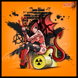 Девушка в обличии дьявола