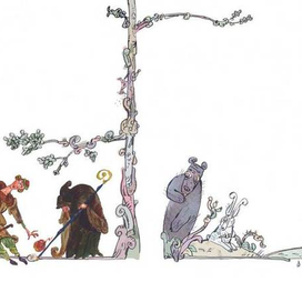 иллюстрация к сказке про Бабу-Ягу