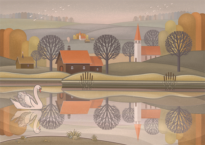 Иллюстрация. Гадкий утенок. Ганс Христиан Андерсен