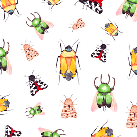 Паттерн с жуками