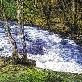 Postcard "Beaumont Clough Valle". 