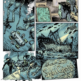 Отрывок комикса к фильму Человек-амфибия для ООО Трикита Энтэртэймент1