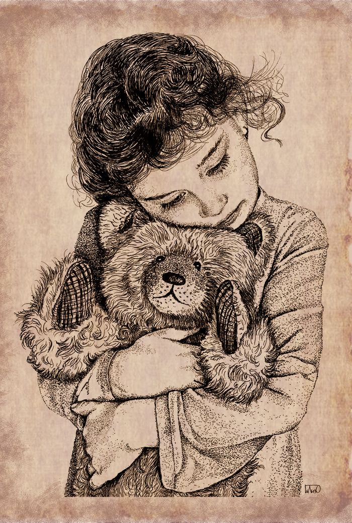 Иллюстрация для открытки теддисту