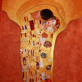 Поцелуй(по мотивам Климта "Поцелуй"