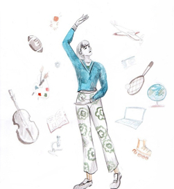 серия иллюстраций для статьи "Хобби"