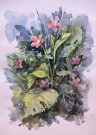 этюд. цветы