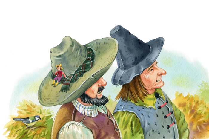 К сказке Братьев Гримм "Мальчик -с- пальчик" , изд.Эксмо