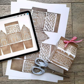 Коробочка для сладостей «Пряничный домик»