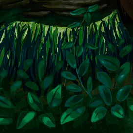 Лепрекон. Детали: лицо, руки и фон