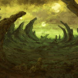 Пейзаж на неизвестной планете