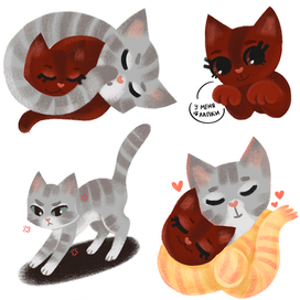 стикеры "Котята"