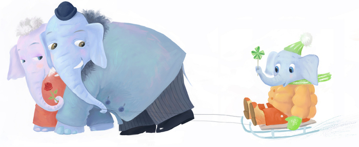 Слоны гуляют