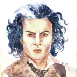 Джонни Депп в роли Суини Тодда