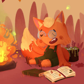 Умный лисенок