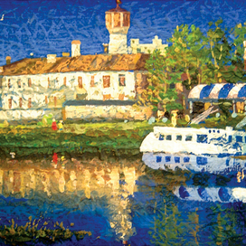 Река Уводь (этюд) 