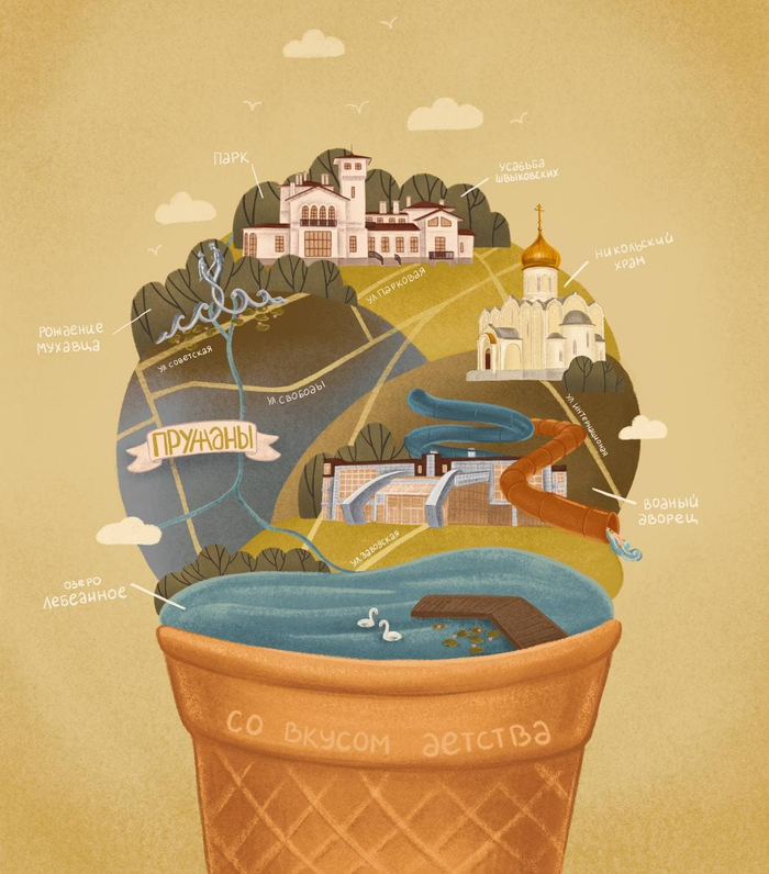 карта города