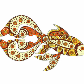 Иллюстрация к книге "Сказки-раскраски". Рыбка