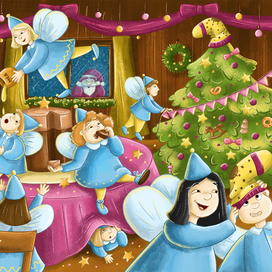 Ангелочки - помощники Деда Мороза