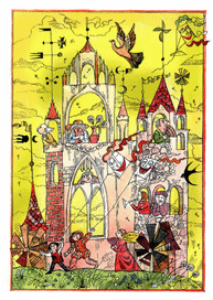 Иллюстрация к роману Ф. Раблэ "Гаргантюа и Пантагрюэль"