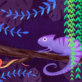 Тропическая ящерица