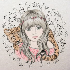Девочка и леопард