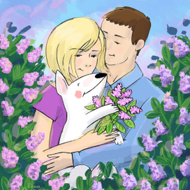 семейный портрет сирень