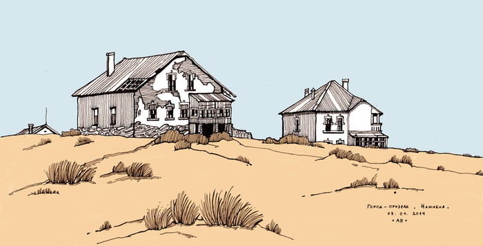 Колманскоп. Город-призрак. Намибия.