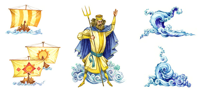 Заставки к былине "Садко" 