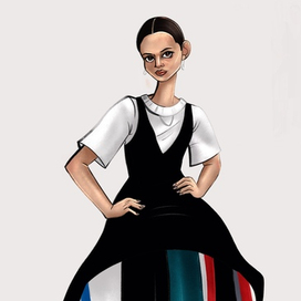 Иллюстрация для модного журнала