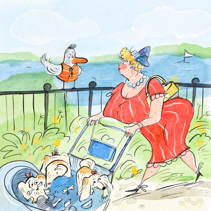 На прогулке