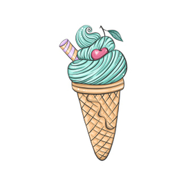 Мятное мороженое