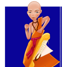 Буддийский монах. Персонаж