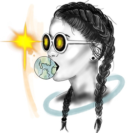 Космическая девушка