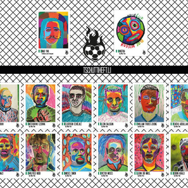 Портреты футболистов