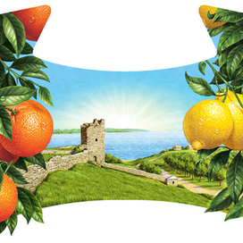 Иллюстрация для лимонада ТМ "Напитки из Черноголовки". Ситро.