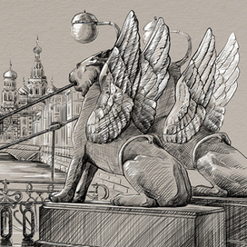 Банковский мост. Санкт-Петербург