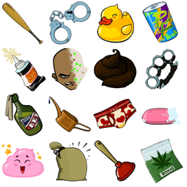 Оружие и предметы для игры.