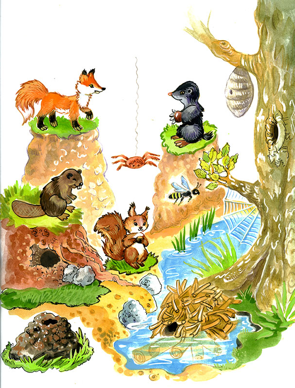 Из книги Мамины уроки. Где чей домик?