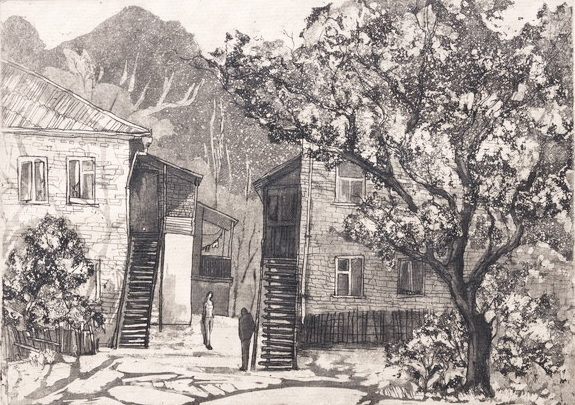 Весенний дворик