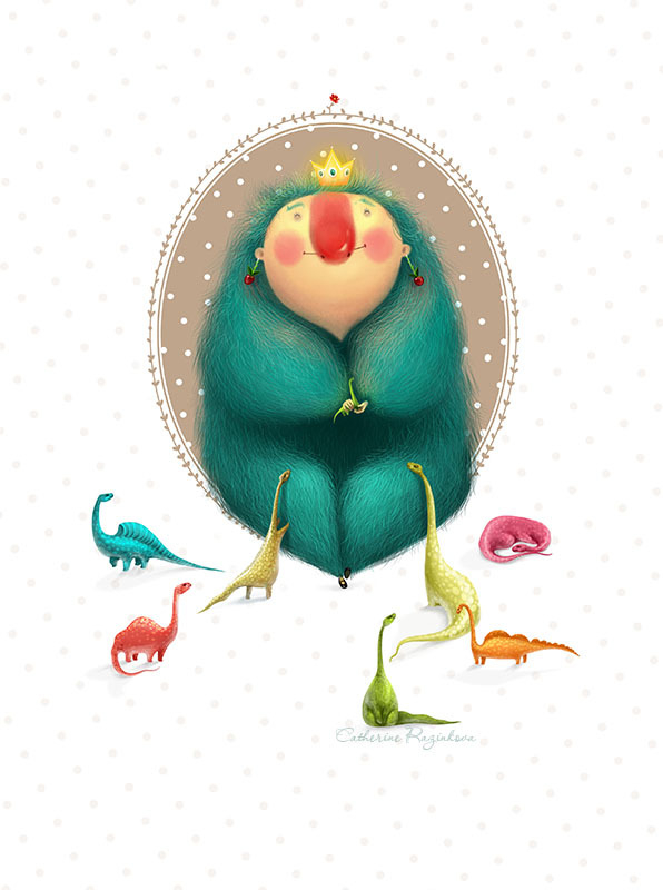 Катя - королева динозавров!