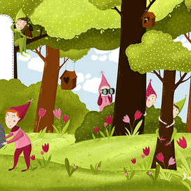 Лес где живут эльфы