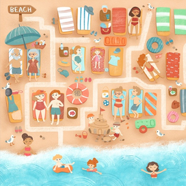 Отдых на пляже