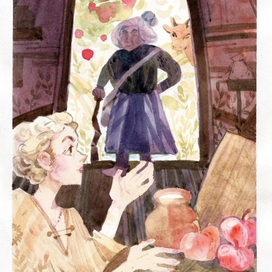 иллюстрация к сказке "пирог короля"