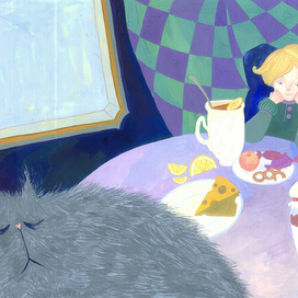 Авторская книга *Что делают кошки, пока мы спим* разворот